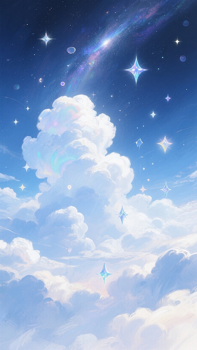 天空，宇宙，星体，圣洁，云朵