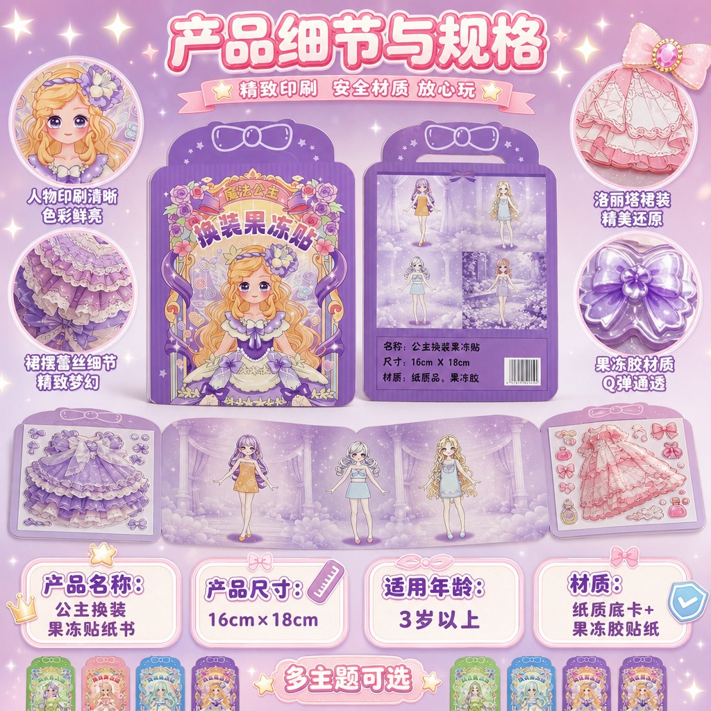 正方形1:1构图，超高清电商主图，糖果梦幻少女风，鲜亮通透色彩… - 图片创意预览