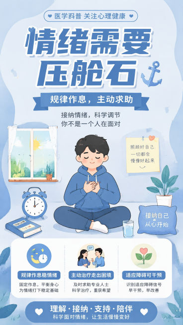 她拖着行李箱来到陌生城市，以为新生活马上开始。结果却是一个人的出租屋、不敢开口的职场、无数个失眠的夜晚。😔

她试过跑步、交友、看电影，可心里那块石头就是搬不走。直到走进诊室，确诊适应障碍。一个多月预览效果