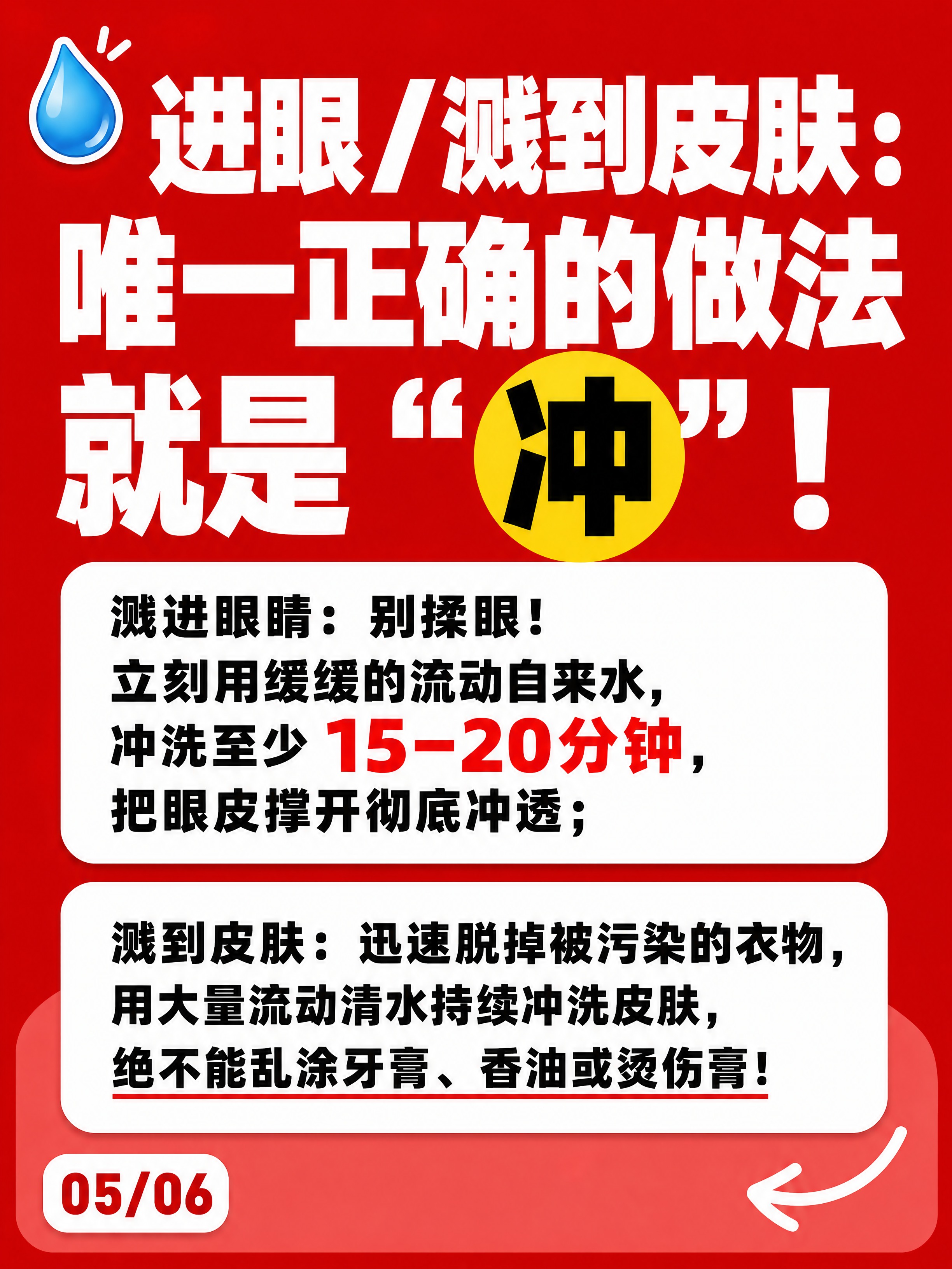 小红书笔记图文内页（急救科普 plog 第5页/共6页），纯大… - 图片创意预览