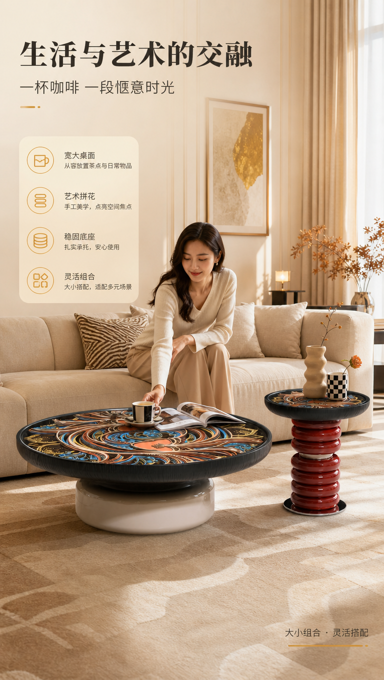 [商品] 使用【图1】DC-8870A大圆几与DC-8870B… - 图片创意预览