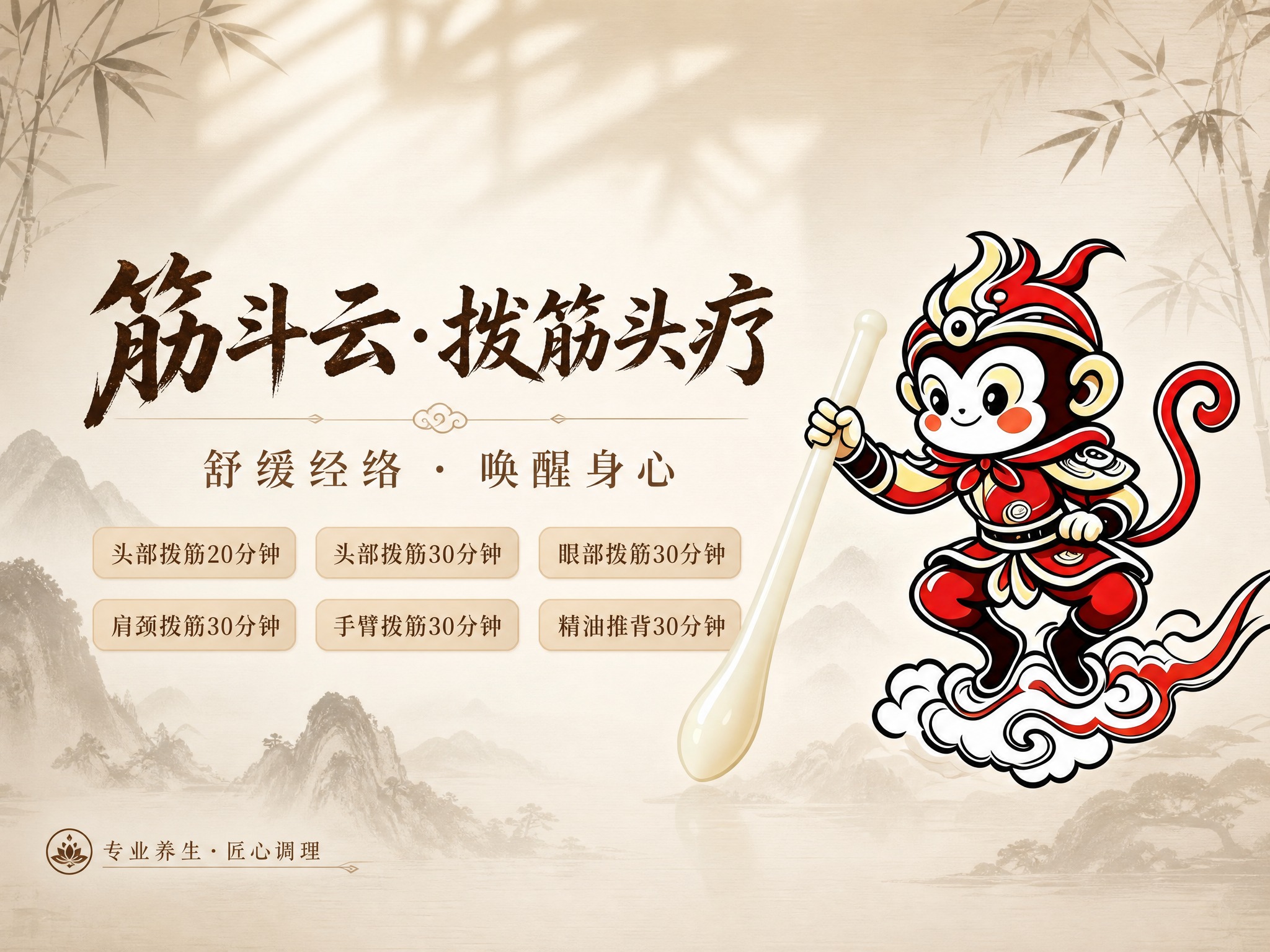新中式禅意养生风格的品牌主视觉Banner，画面温润雅致，传递… - 图片创意预览