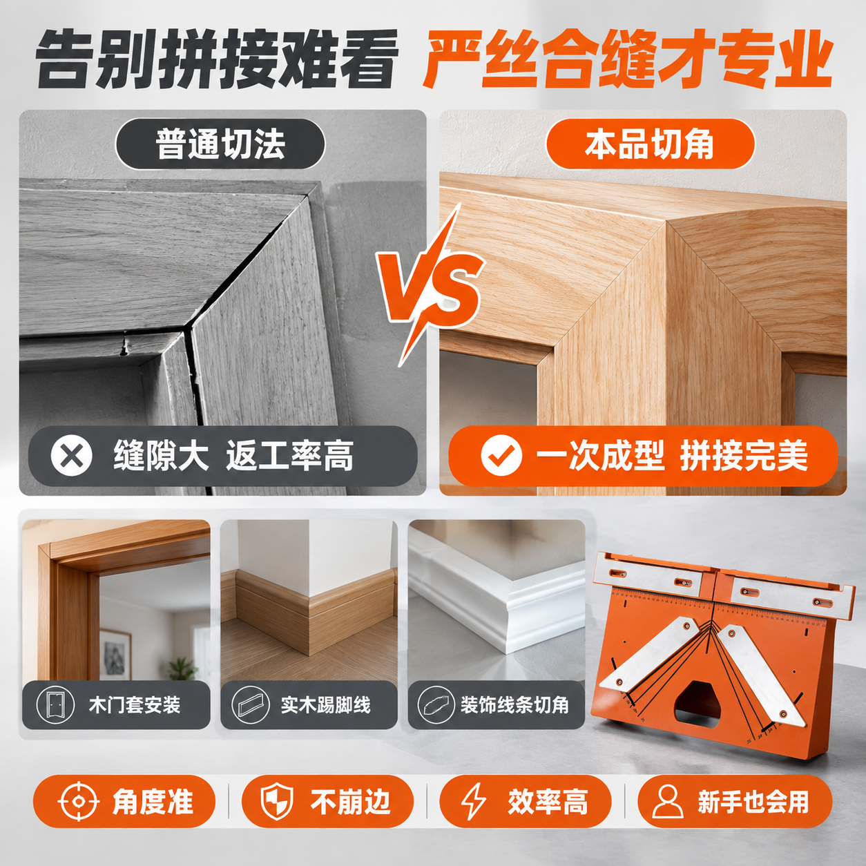 [主图-6] 效果对比与适用场景扩展图，主题：告别拼接难看 严… - 图片创意预览