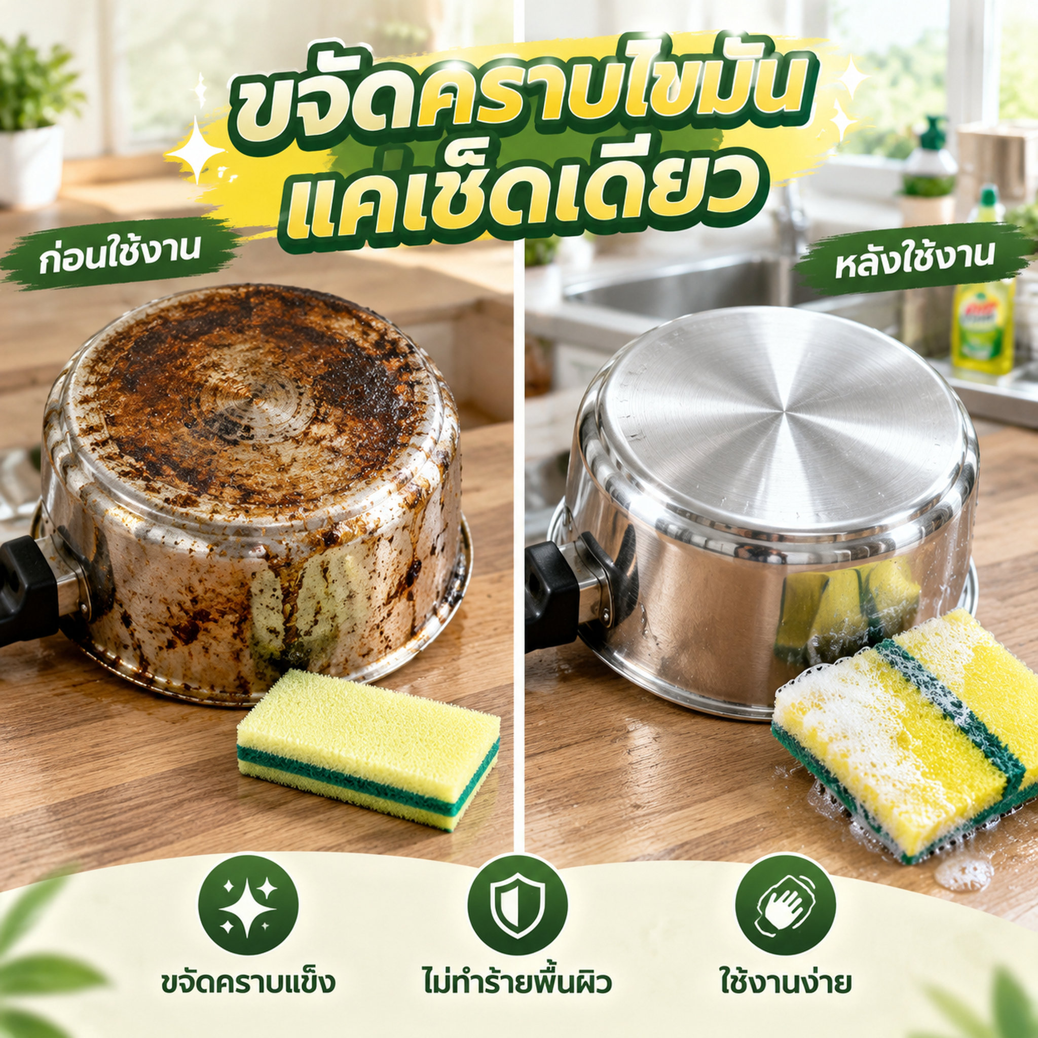 [主图-2] Scotch-Brite 单片海绵百洁布 强力去… - 图片创意预览