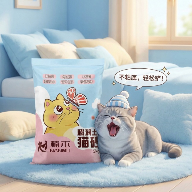 我是在拼多多卖猫砂的 帮我做10张主图 可爱一点预览效果