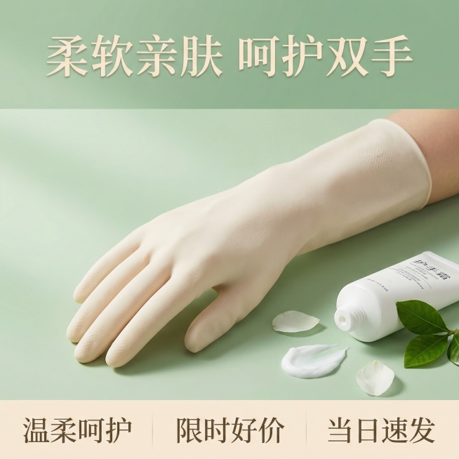 我的产品是家务手套，帮我做10张拼多多主图预览效果