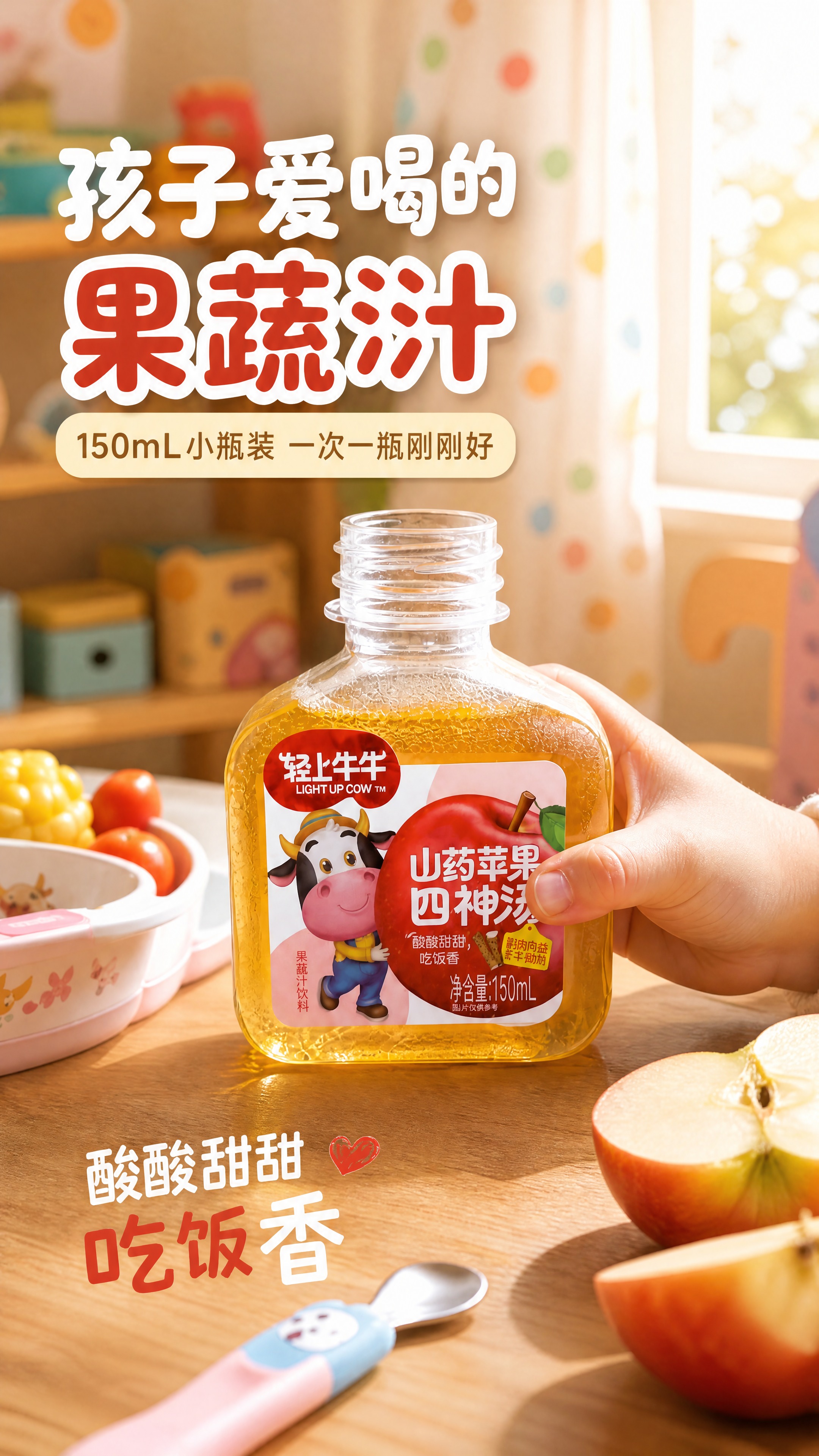 [商品] 使用【图1】轻上牛牛山药苹果四神汤果蔬汁饮料150m… - 图片创意预览