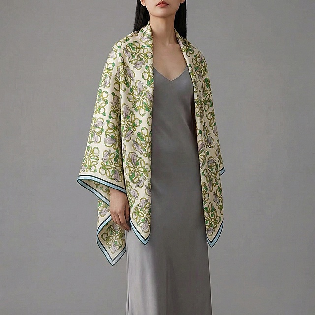 生成丝巾模版图 丝巾主体和我发的要一模一样 模版造型与模版造型图一致