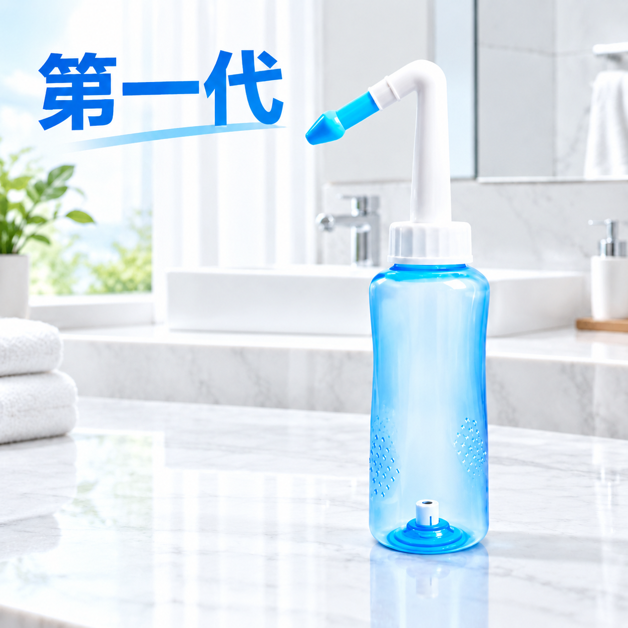 保留图中的洗鼻器主体，移除旁边的洗鼻盐包装盒和所有洗鼻盐小包装… - 图片创意预览