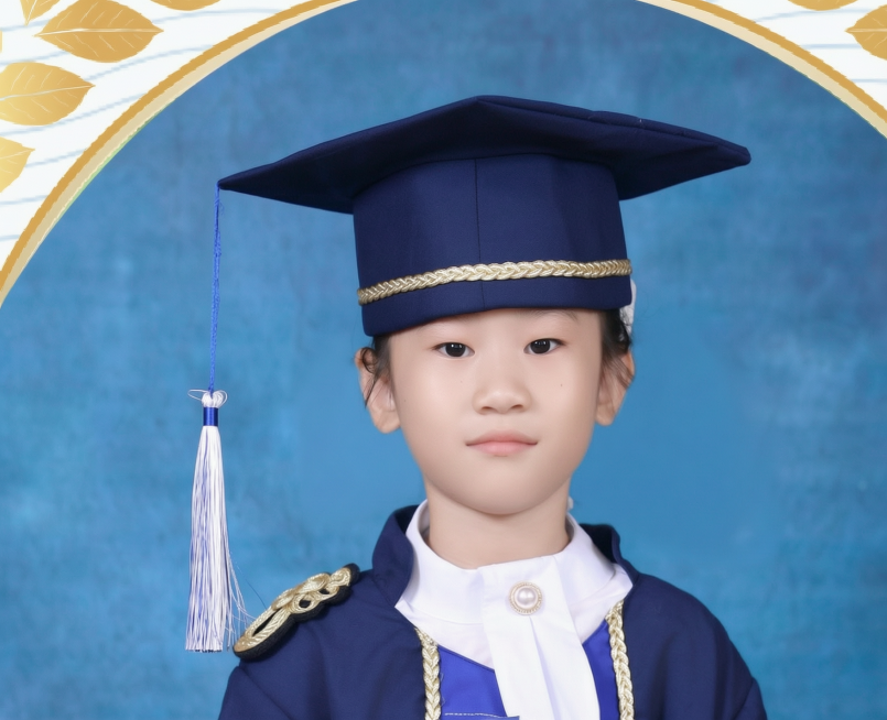 调整学士帽的位置，将帽子戴正，不要改变帽子的样式，保持原人物和背景不变预览效果
