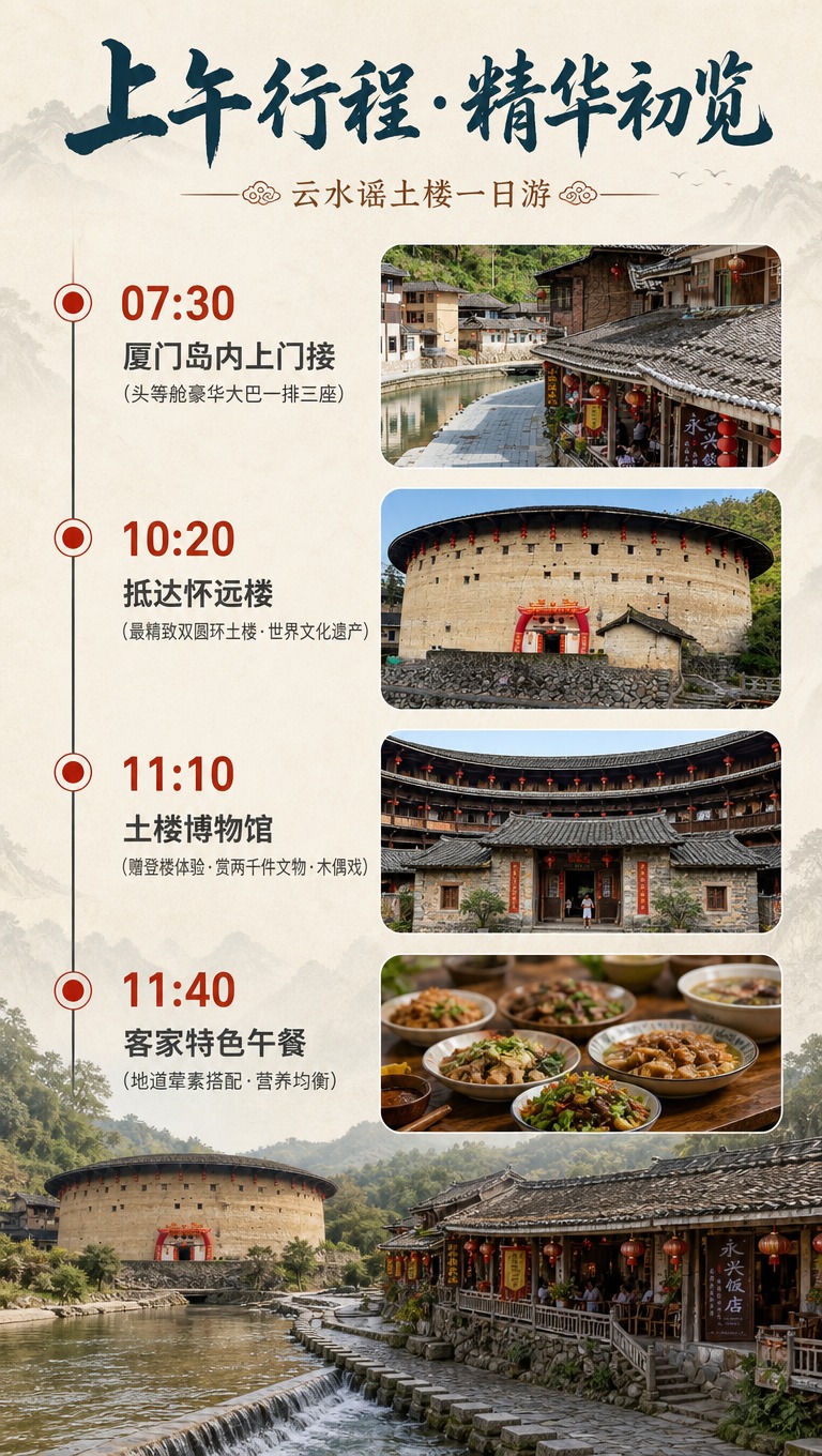 [商品] 使用【图3】云水谣古街沿河餐馆图、【图5】圆形土楼正… - 图片创意预览