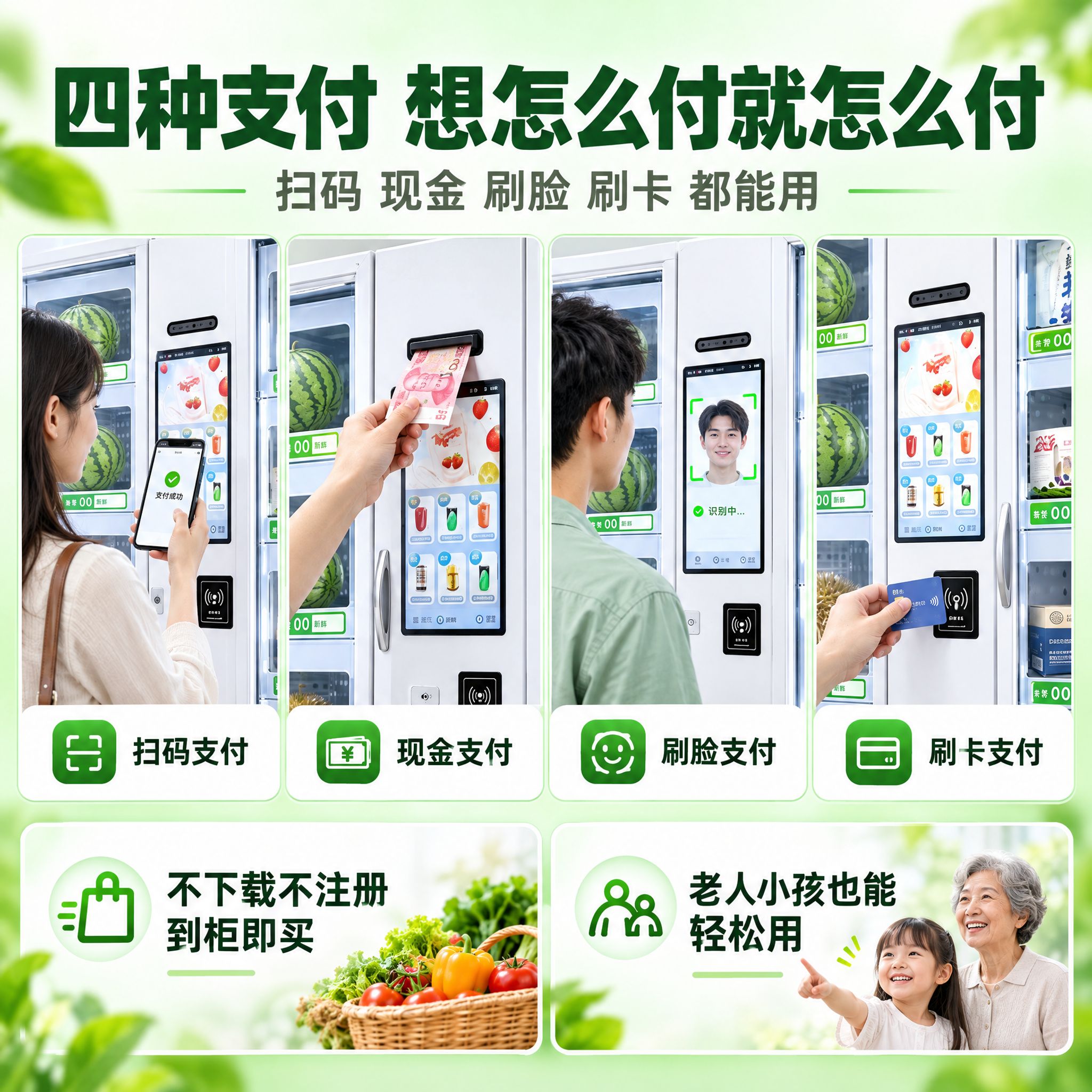 [主图-2] 商品名称：智能生鲜鲜花格子柜。本张唯一任务：核心… - 图片创意预览