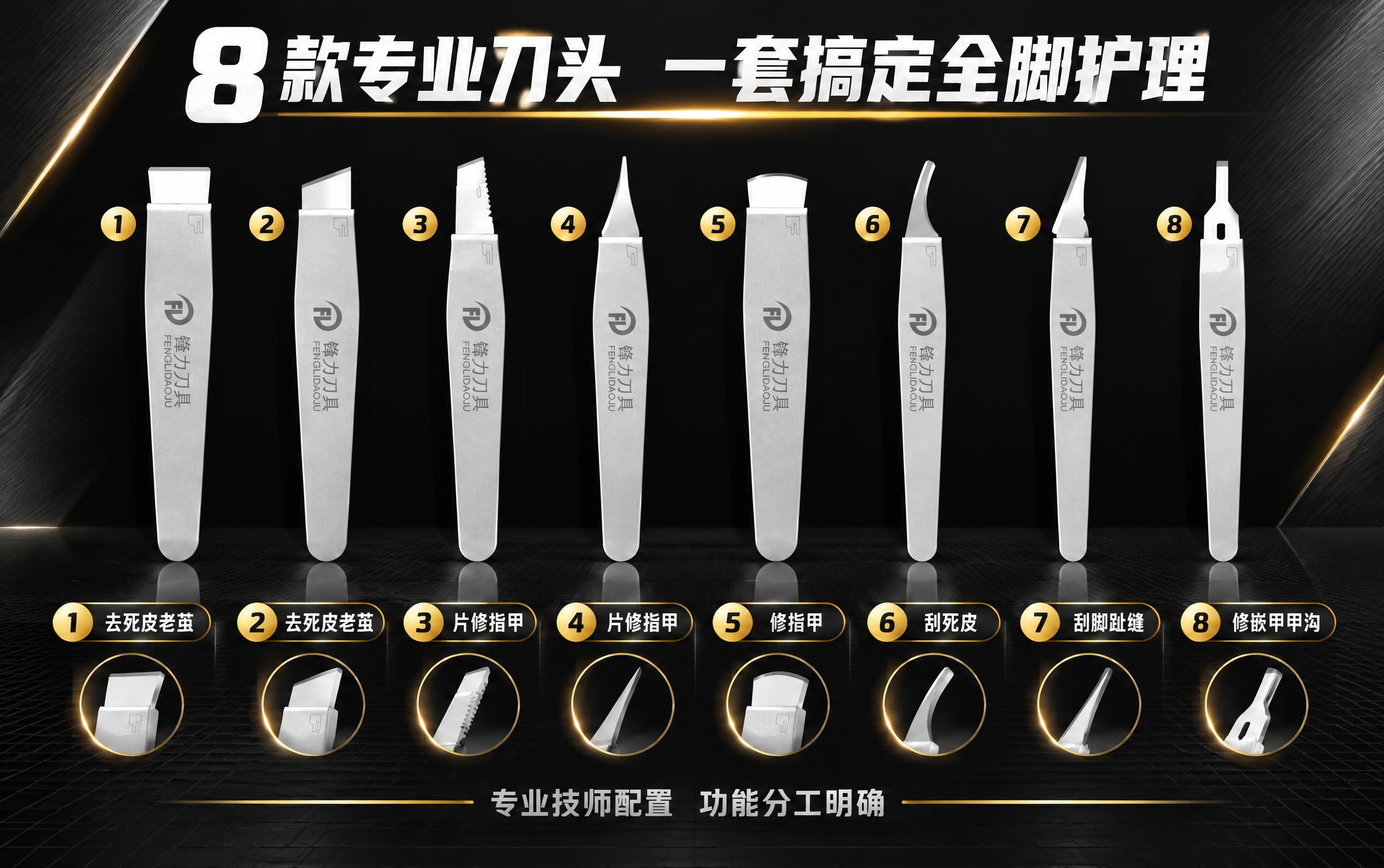 [商品] 使用【图3】【图4】【图7】锋力一次性修脚刀全套8款… - 图片创意预览