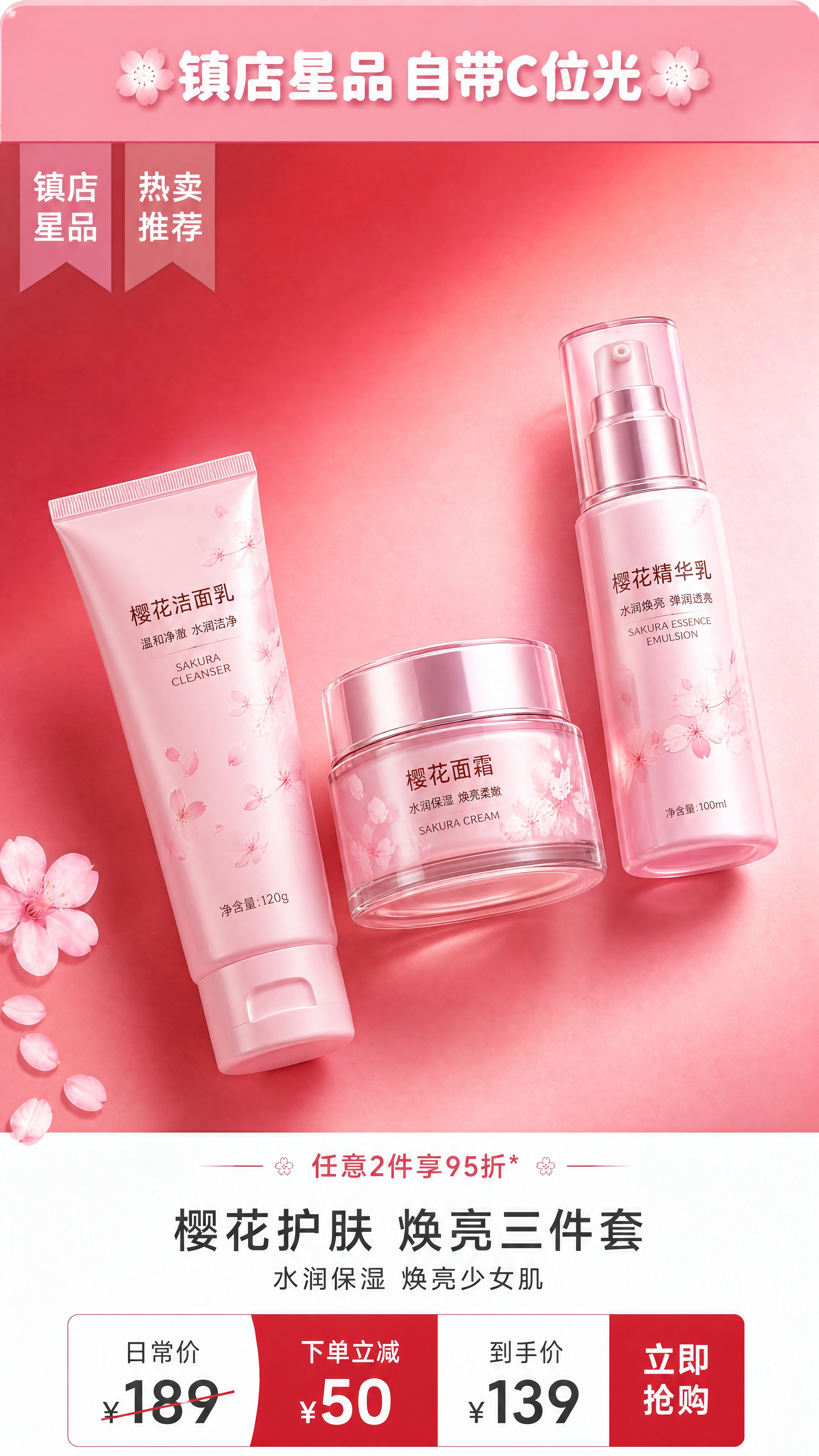 [商品] 使用【图1】镇店星品页的完整版式结构；保留三件产品错… - 图片创意预览