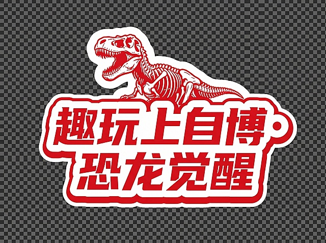 参照这个图片里面牌子的形式生成新的牌子，围绕趣玩·博物馆奇妙夜，这个主题生成上海自然博物馆的这种奇妙夜相关的牌子   高清大图 只要牌子 不要人物  需要6个牌子 每个牌子单独一张图片  风格参考图片里面的白底红字 但是要有自然博物馆元素（花鸟鱼虫、科学、自然等元素）。背景只要牌子不要其他元素  透明抠图背景