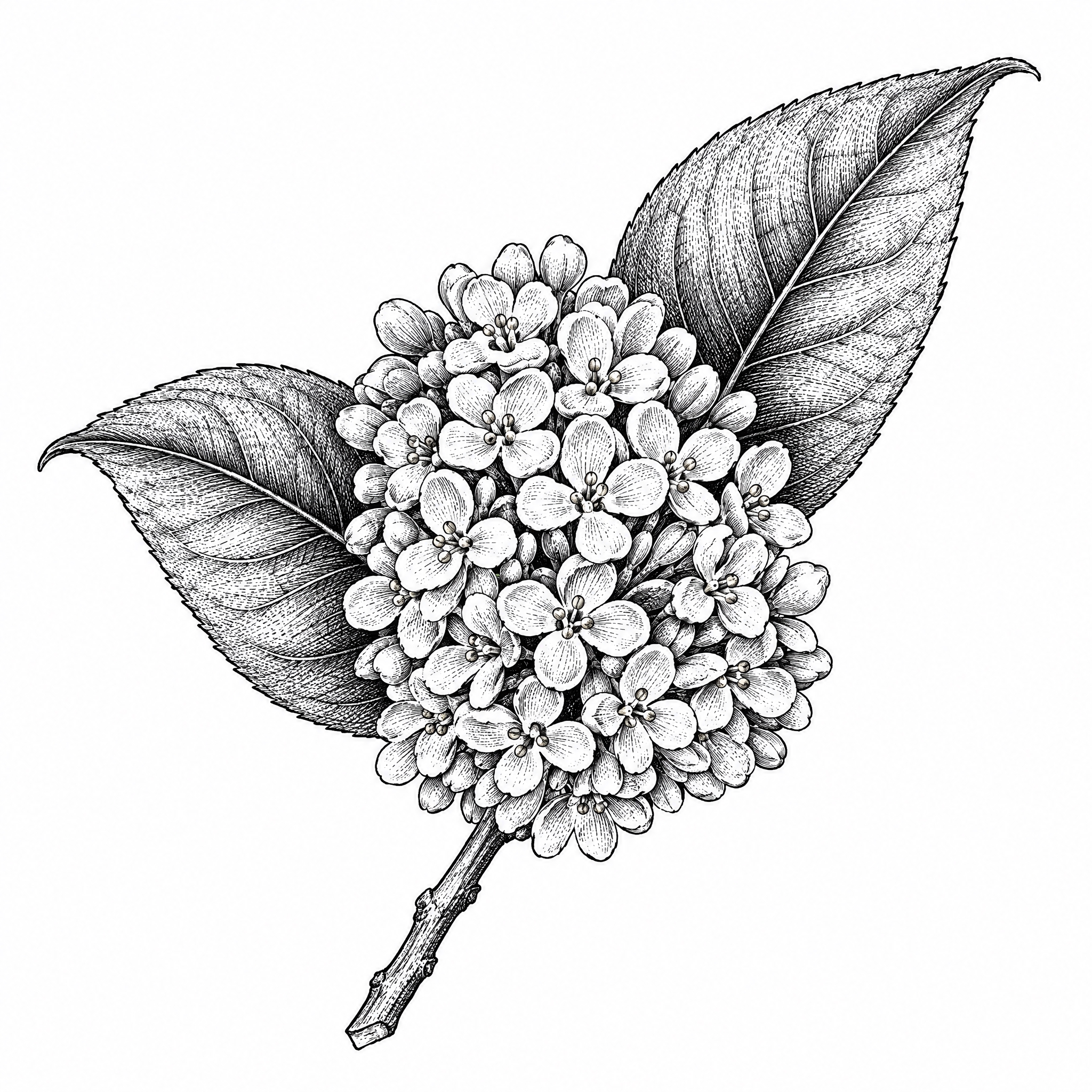 参考图中包装上的黑白铜版画/古典植物雕版线描风格，重新绘制一幅… - 图片创意预览