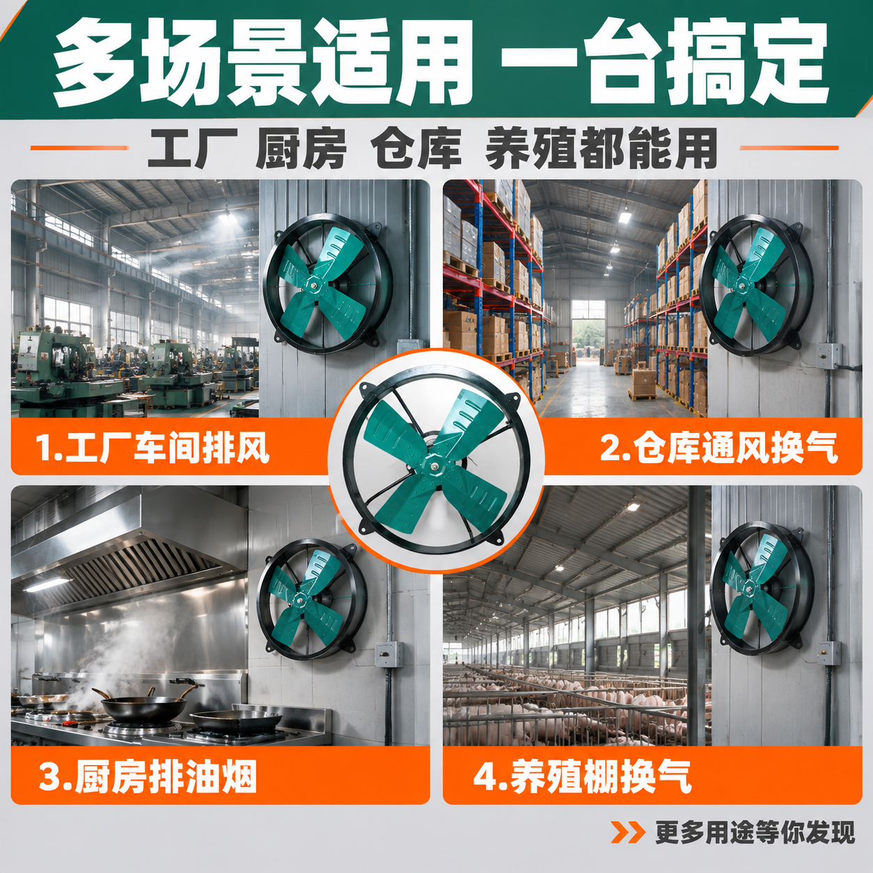 [主图-4] 多场景适用 展示排气扇在不同空间的使用场景 [统… - 图片创意预览