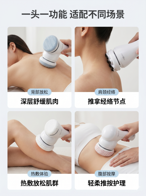「图片1」「图片1」「图片1」「图片1」根据这些按摩仪的产品图片，生成一套详情图预览效果