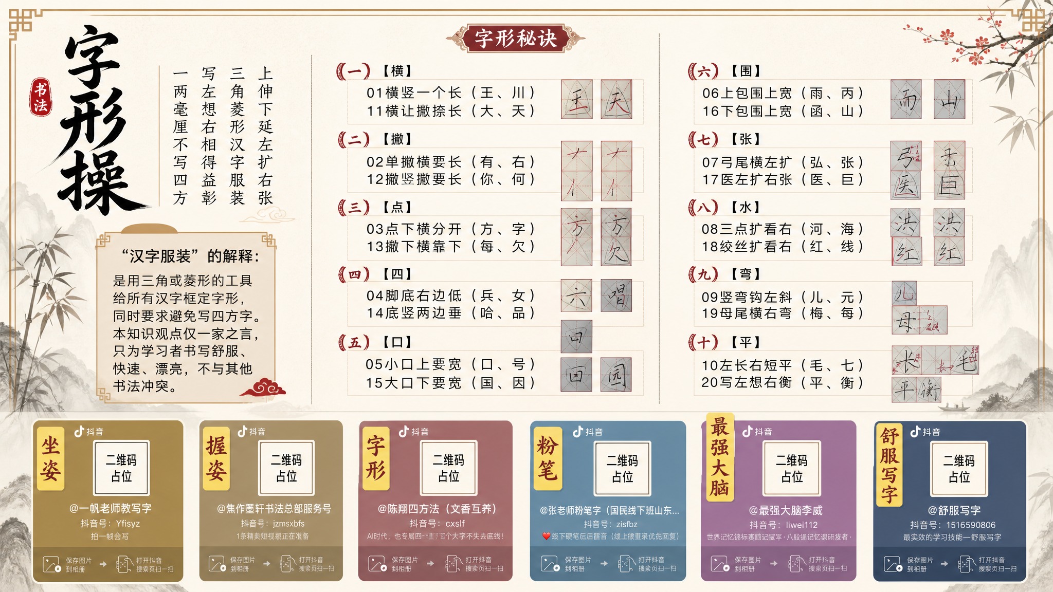 基于参考图进行重新排版设计，保持原图的全部文字内容和例字、底部… - 图片创意预览