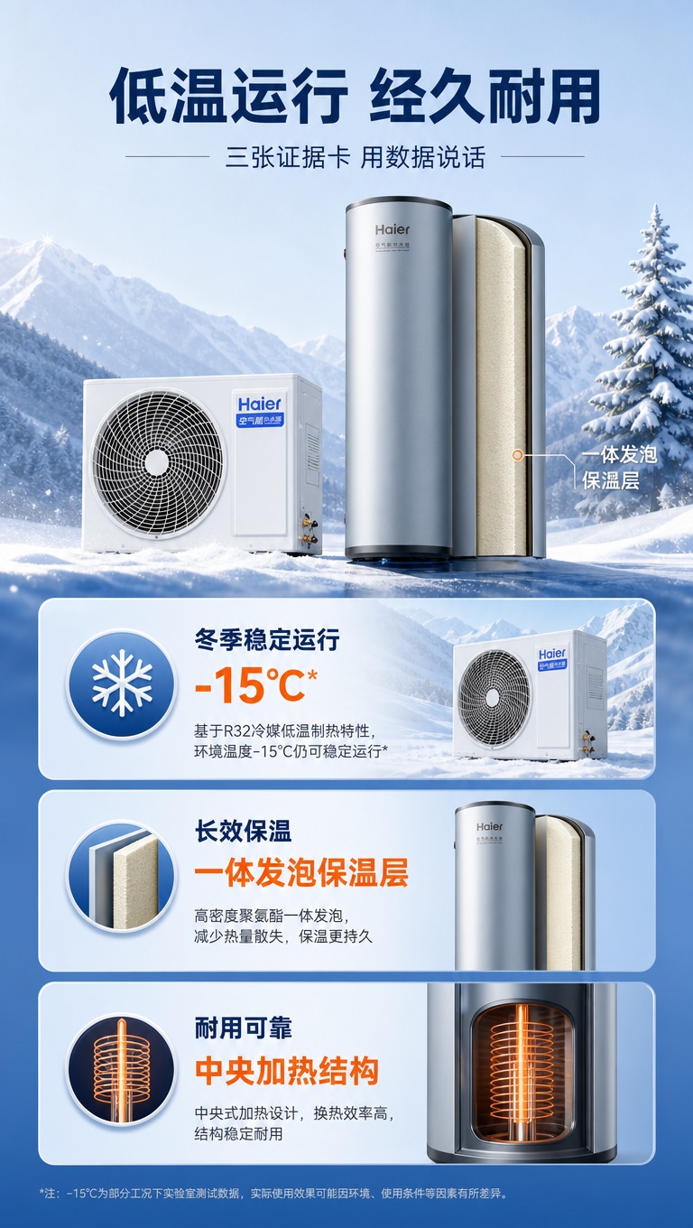 [商品] 使用【图1】海尔QFE7A空气能热水器外机+水箱；保… - 图片创意预览