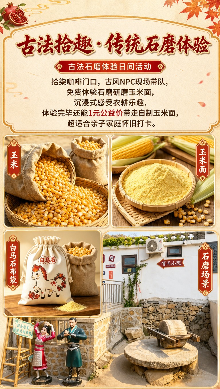 [商品] 使用【图4】玉米麻袋、【图5】玉米面、【图6】白马石… - 图片创意预览