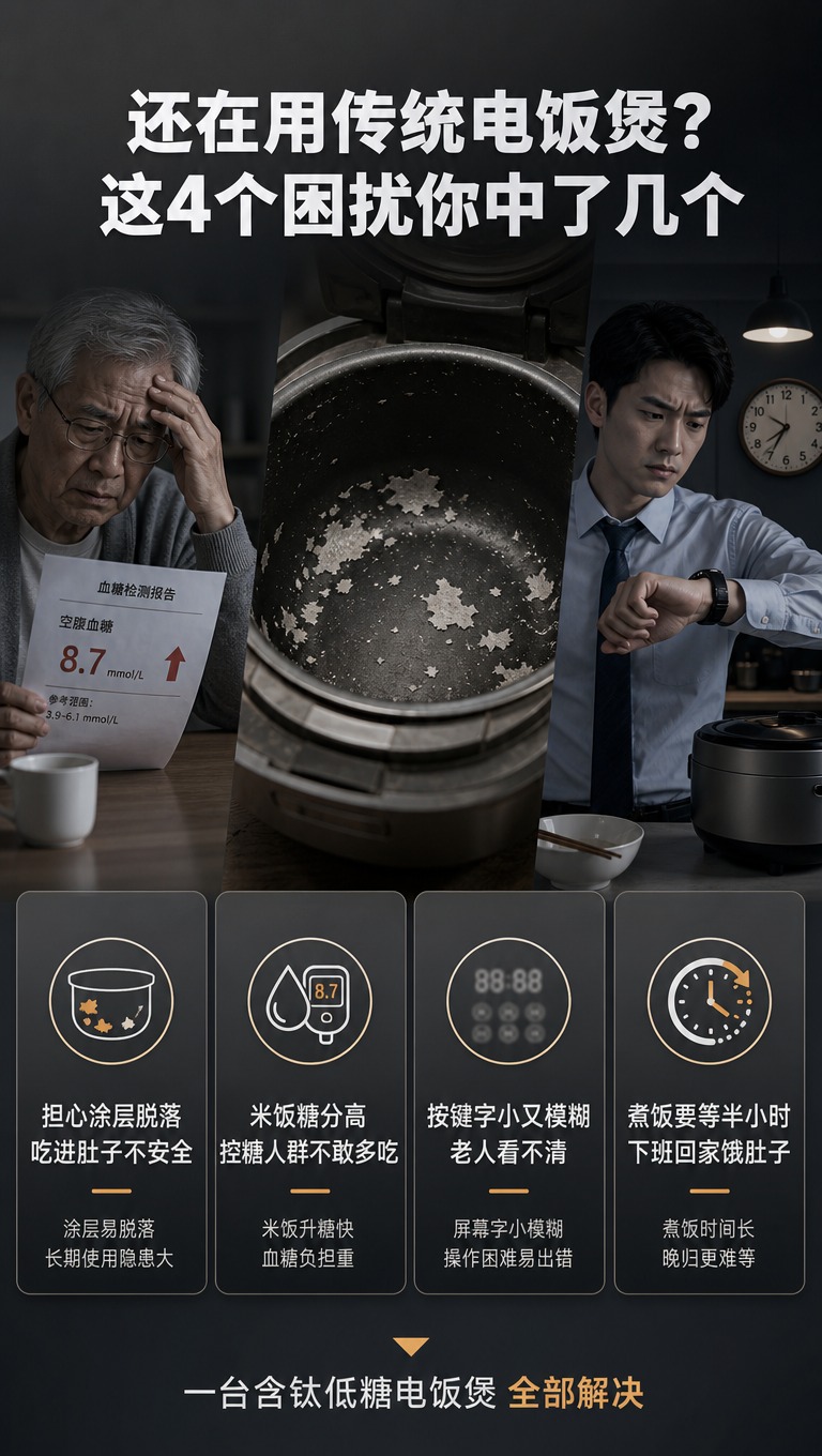 [商品] 本页为痛点直击页，无需产品图。 [画面] 目标：第2… - 图片创意预览