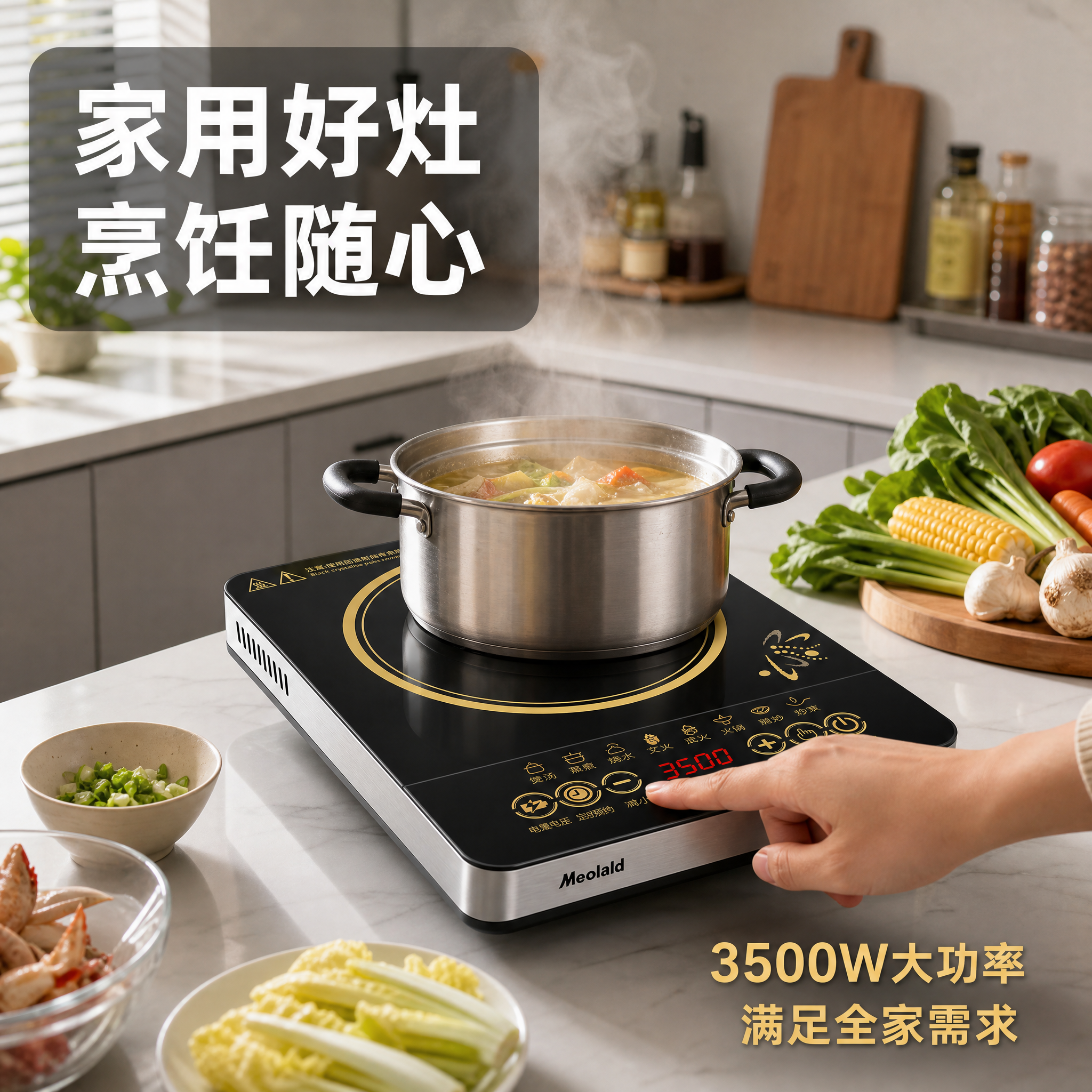 [主图-5] 主题：真实厨房使用场景，家庭烹饪环境展示。 [统… - 图片创意预览