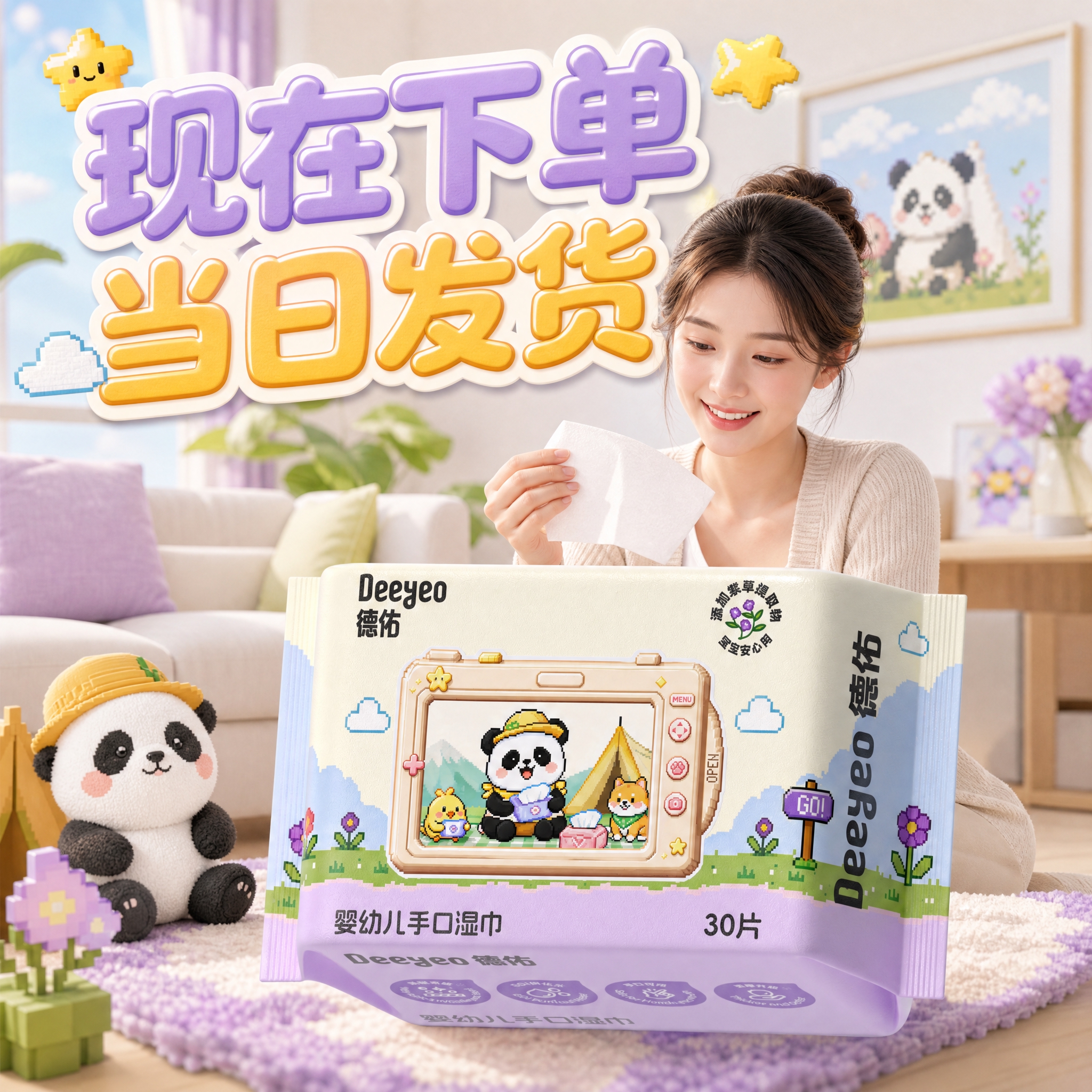 参考第一张中通快递海报的3D卡通插画风格、明亮清新的色调、大标… - 图片创意预览