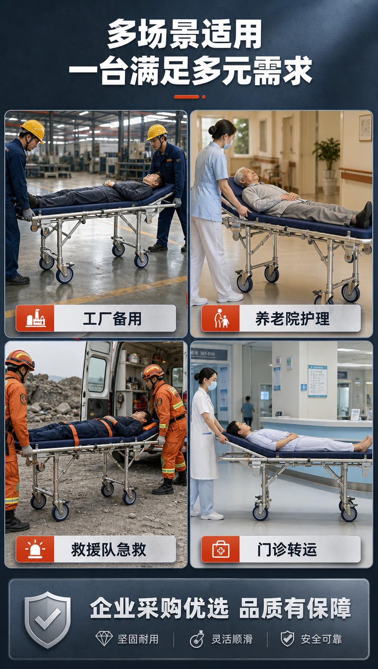 [商品] 使用【图1】的担架滚轮与金属结构作为部件参考，生成担… - 图片创意预览