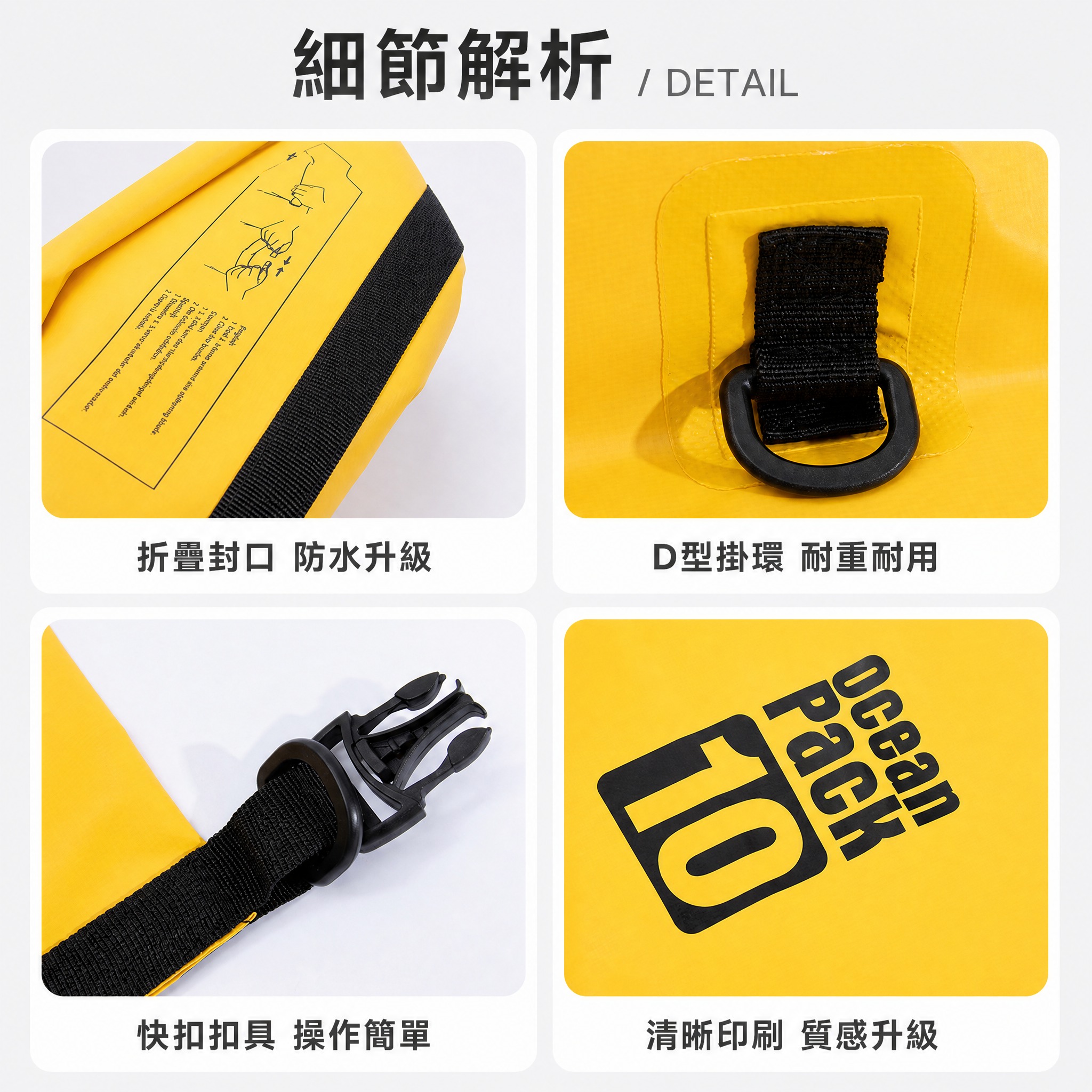 將兩張產品細節圖整合為一張1:1正方形的四宮格電商主圖，整體風… - 图片创意预览