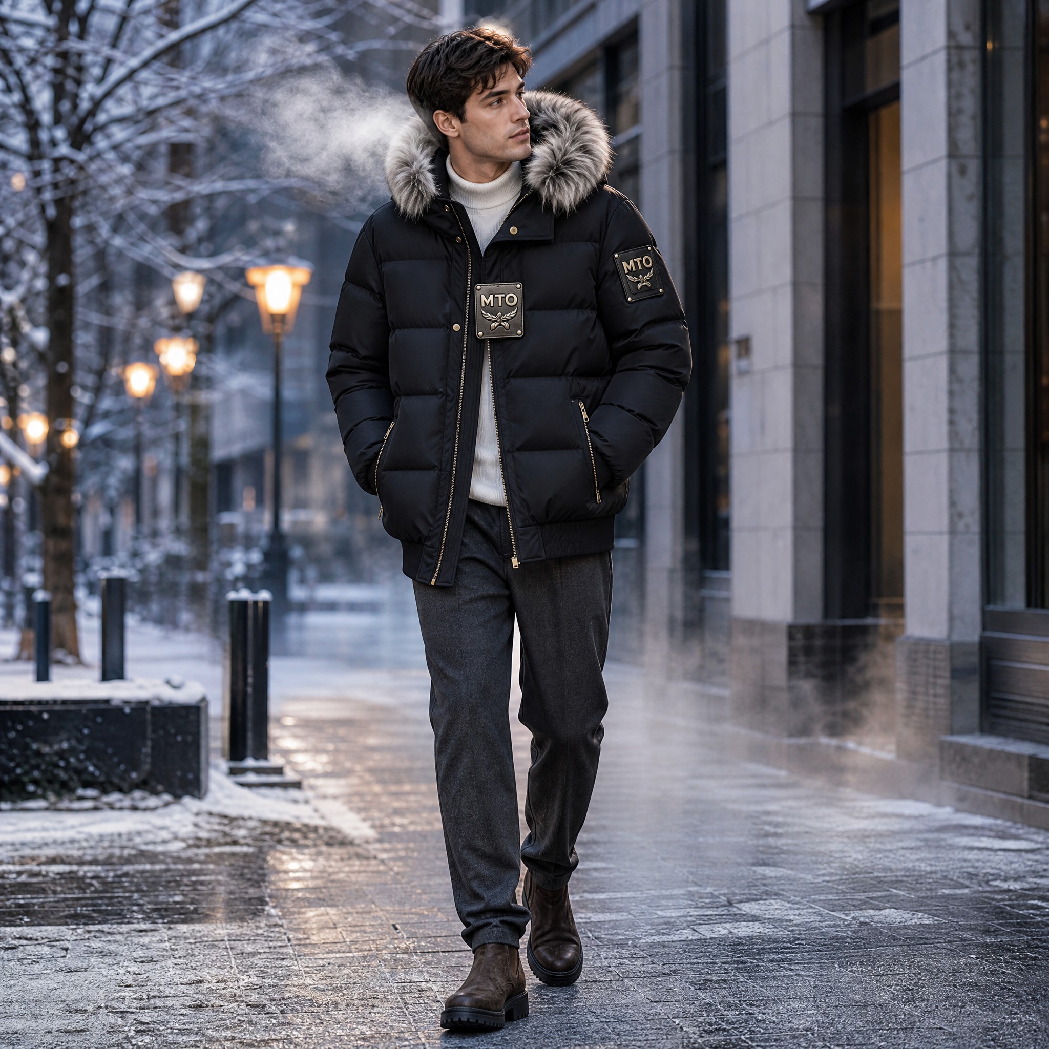 [主图-5] Men's Winter Puffer Jack… - 图片创意预览