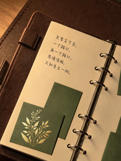 励志正能量语录摘抄文艺感手账风小红书封面预览效果