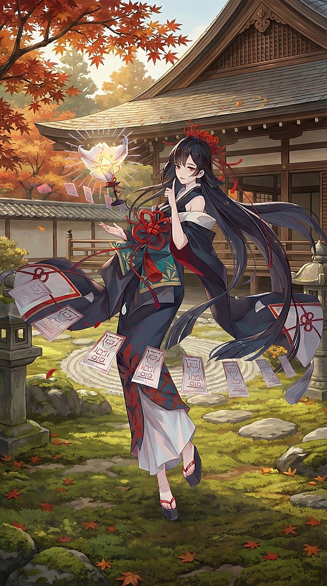 参考图2的绘画风格重绘图1的人物，背景用日本京东的建筑