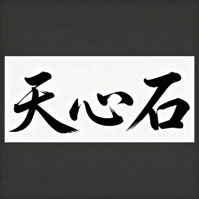 天心石  这三个字出一个手写体 适合商标注册预览效果