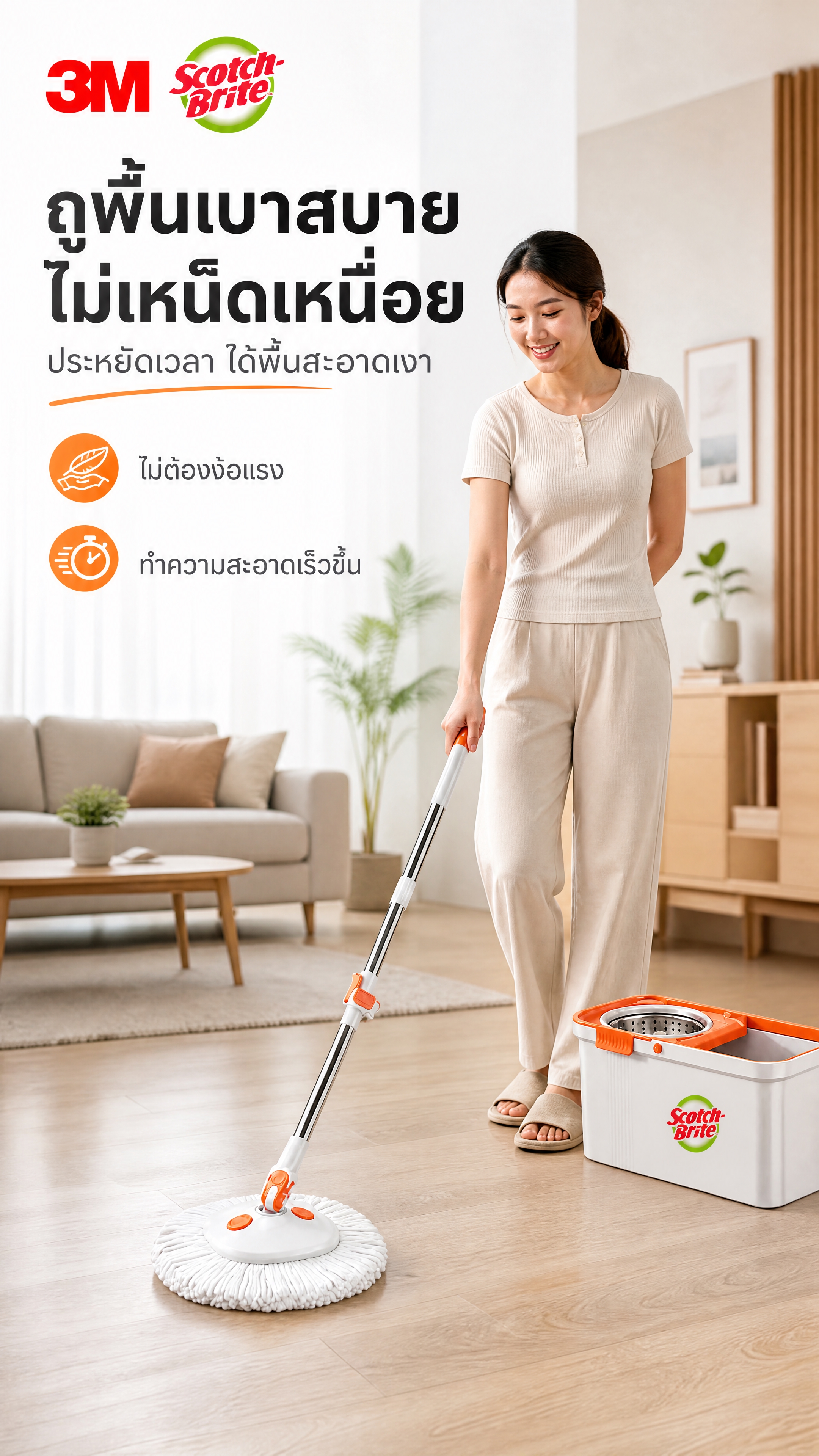 [商品] 使用【图1】3M Scotch-Brite旋转拖把双… - 图片创意预览