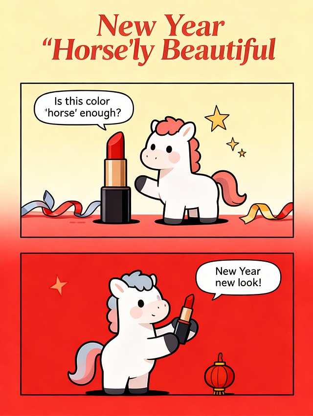 New Year 'Horse'ly Beautiful | lipstick