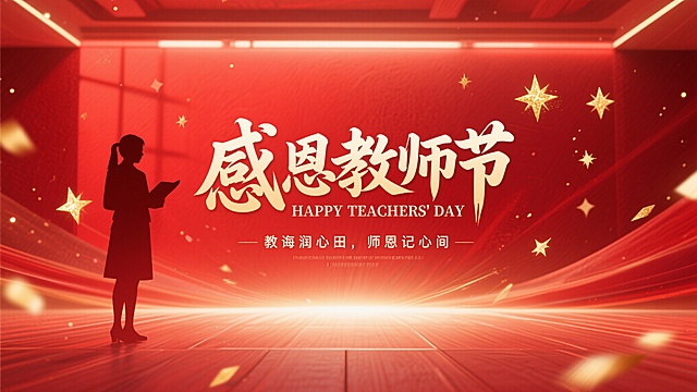 感恩教师节主题画