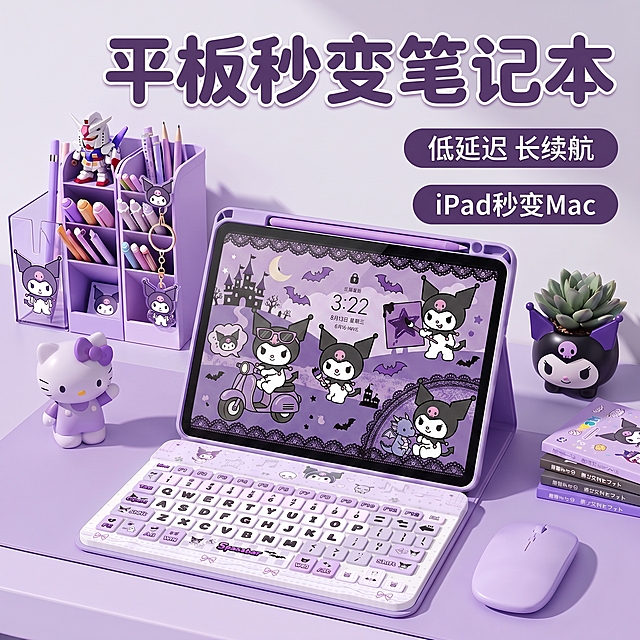 将平板的壁纸替换成别的库洛米主题，比例为1：1主图