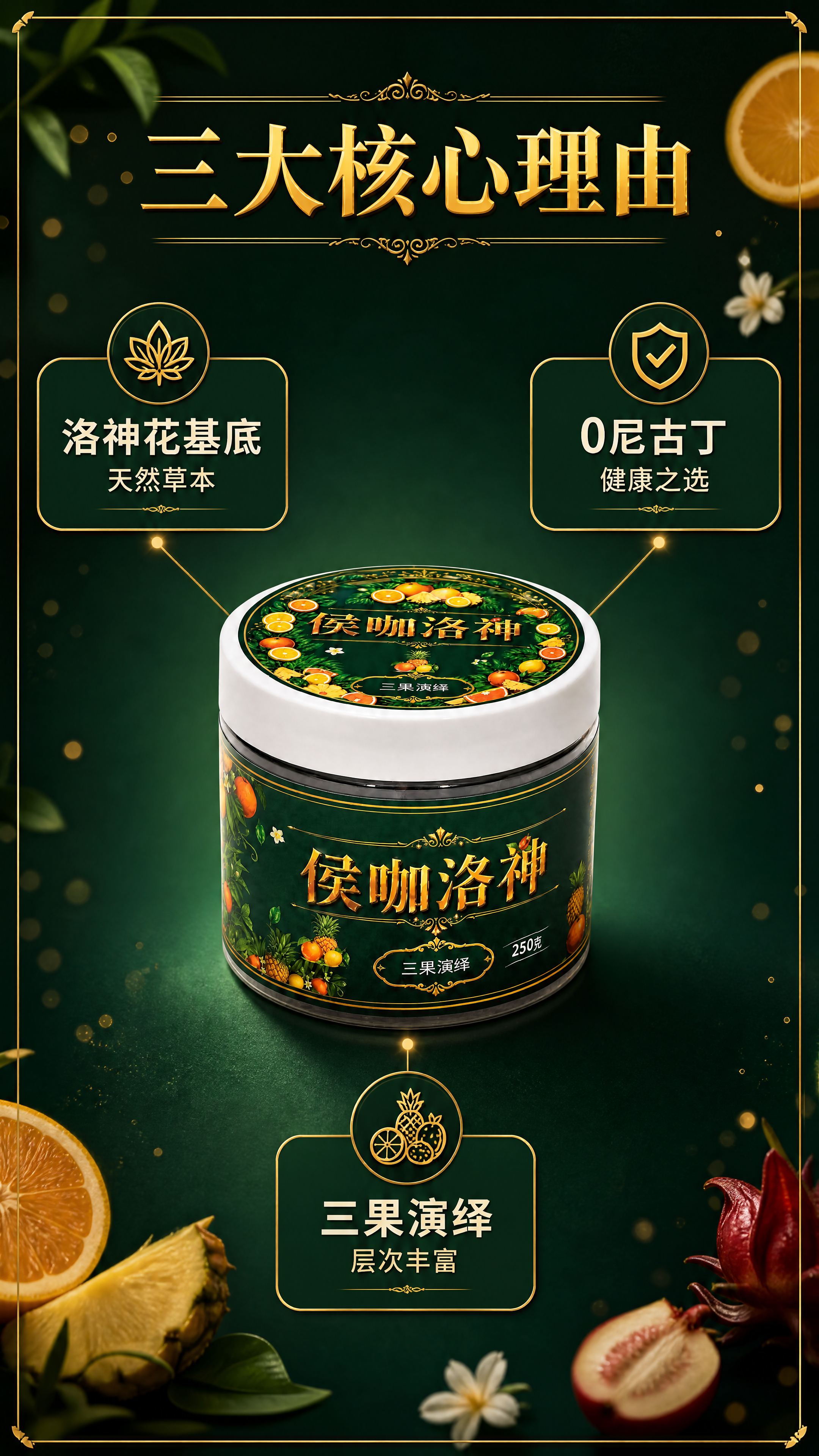 [商品] 使用【图1】侯咖洛神三果演绎罐装产品；保留罐体所有外… - 图片创意预览