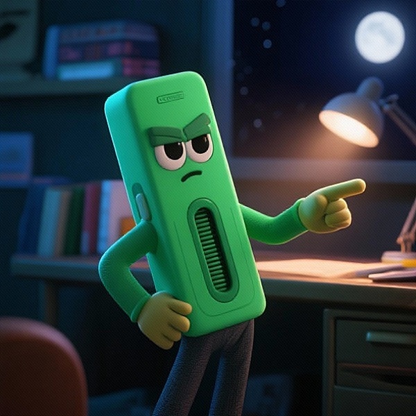 展示争吵中的独立的文具