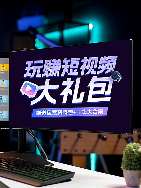 短视频剪辑攻略分享现代科技感小红书封面
