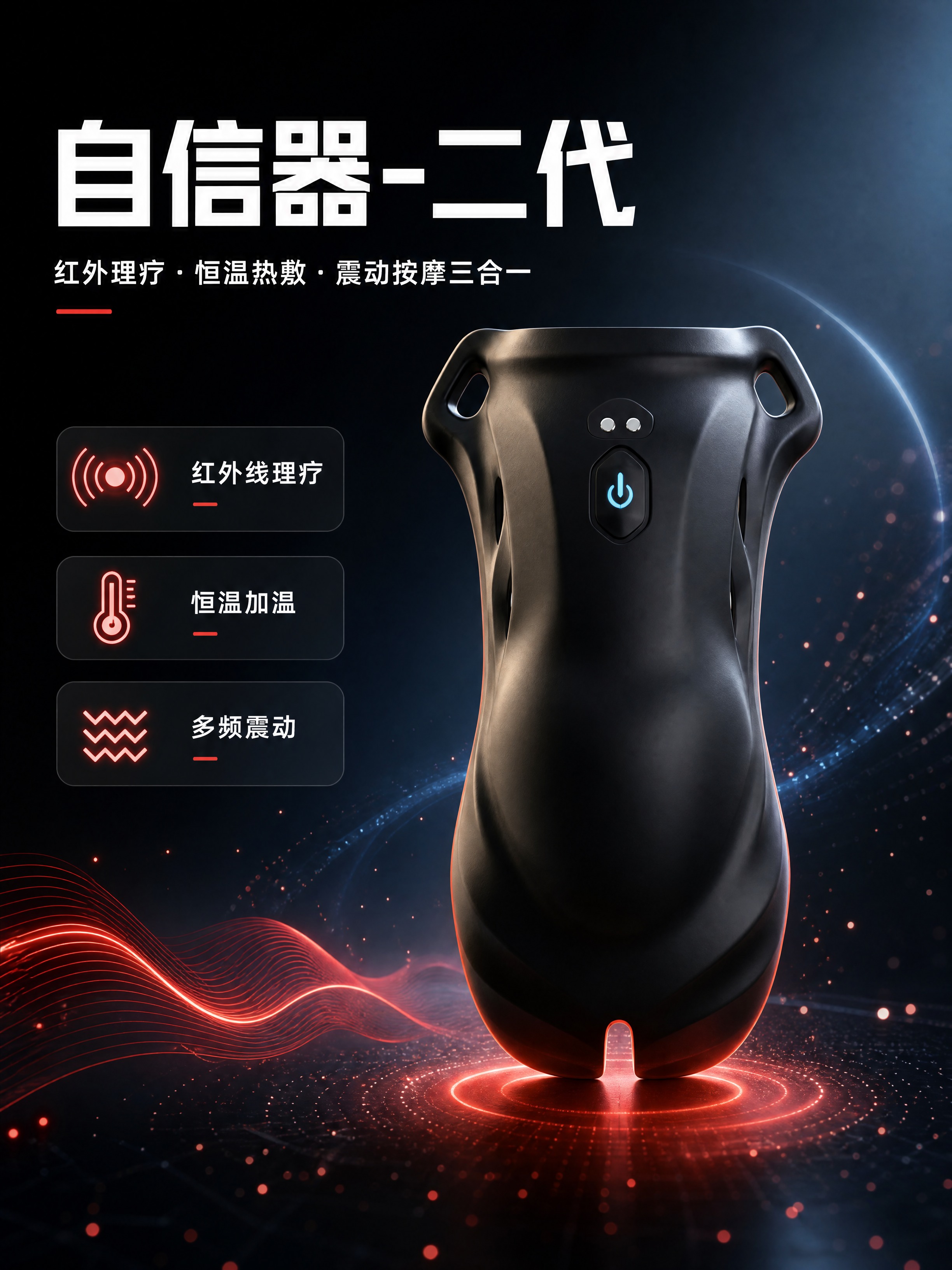 [商品] 使用【图1】自信器-二代产品正面图；保留黑色哑光硅胶… - 图片创意预览