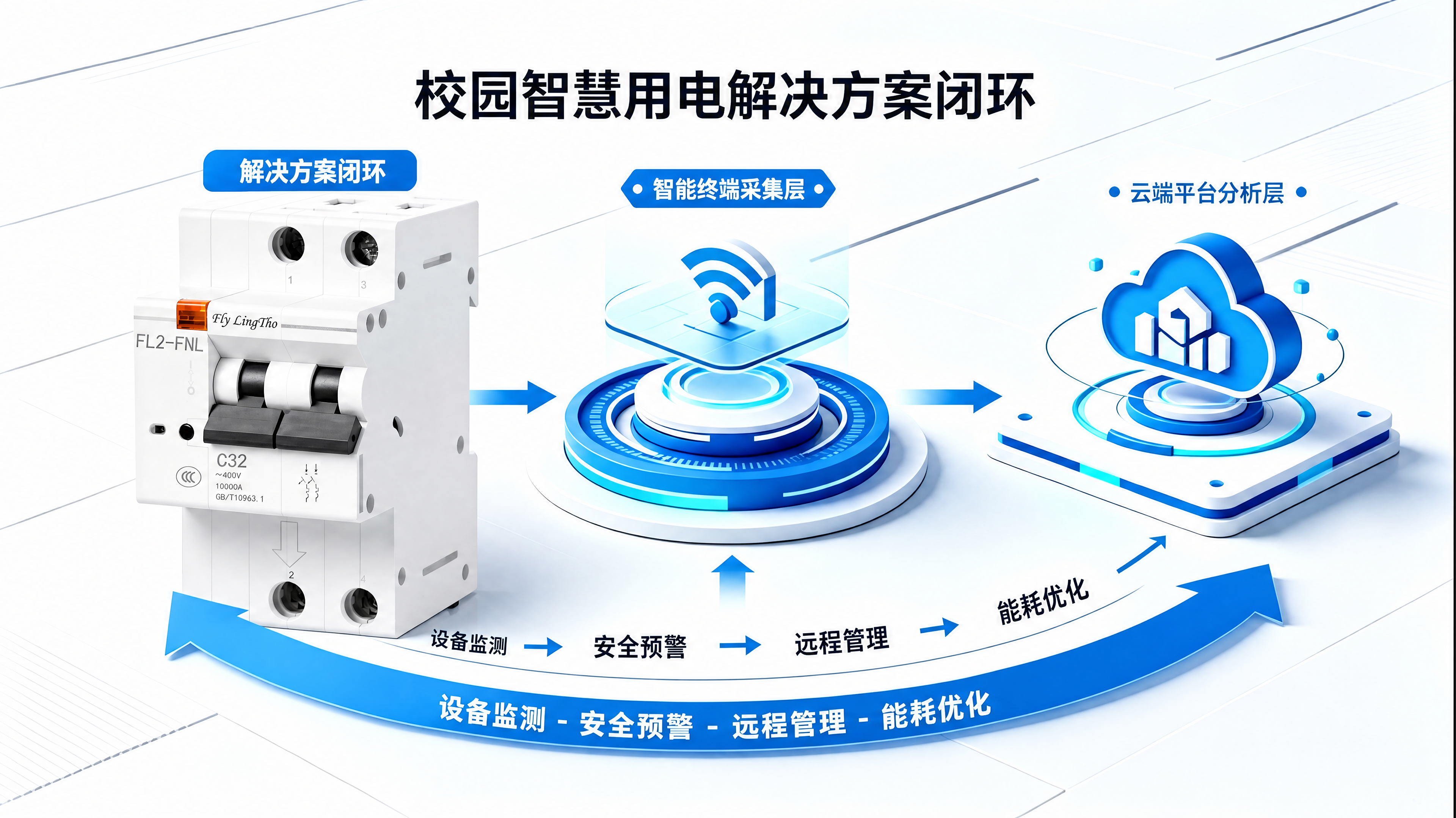 将图中左侧的塑壳断路器产品替换为图2中的FL2-FNL小型断路… - 图片创意预览