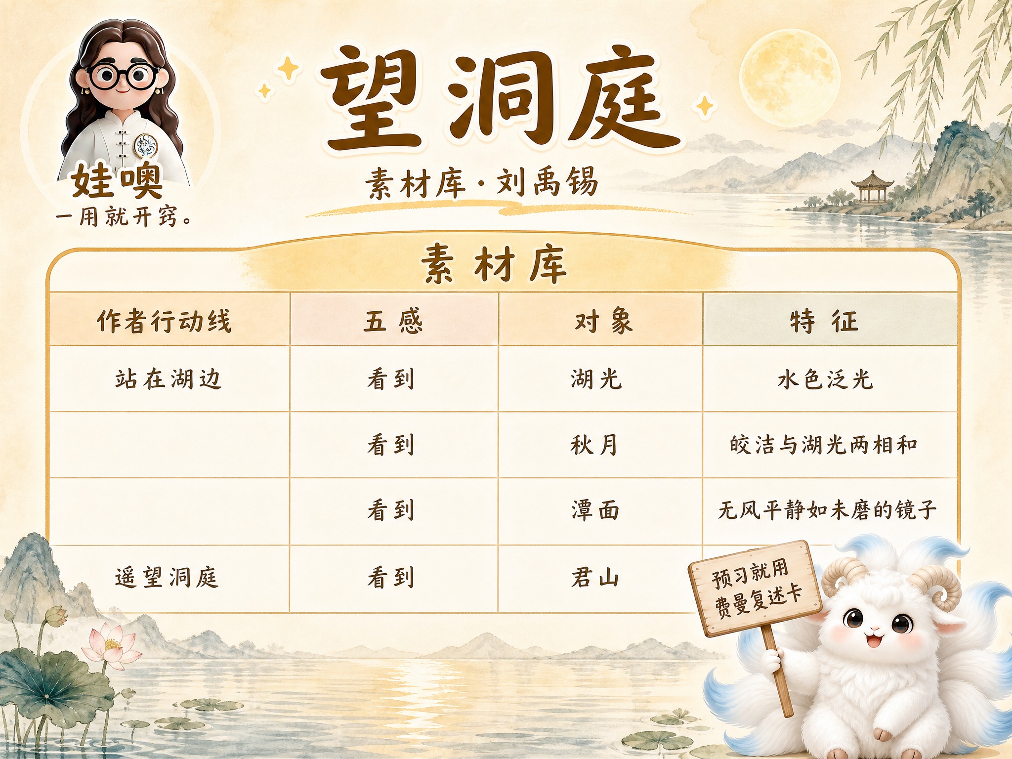 A4横版费曼复述卡成品，米黄色暖色调手绘水彩风格，温馨儿童教育… - 图片创意预览