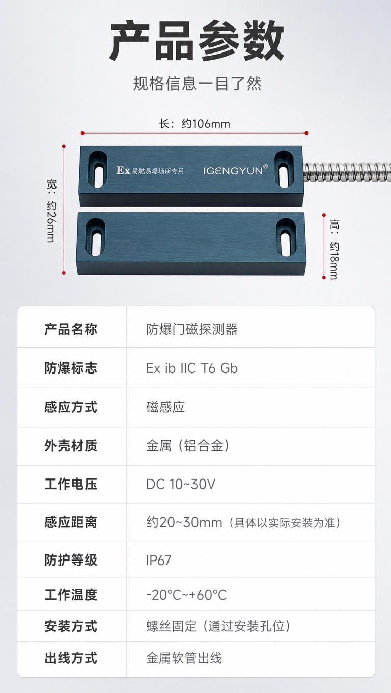 [商品] 使用【图1】防爆门磁探测器；保留金属外壳、Logo、… - 图片创意预览