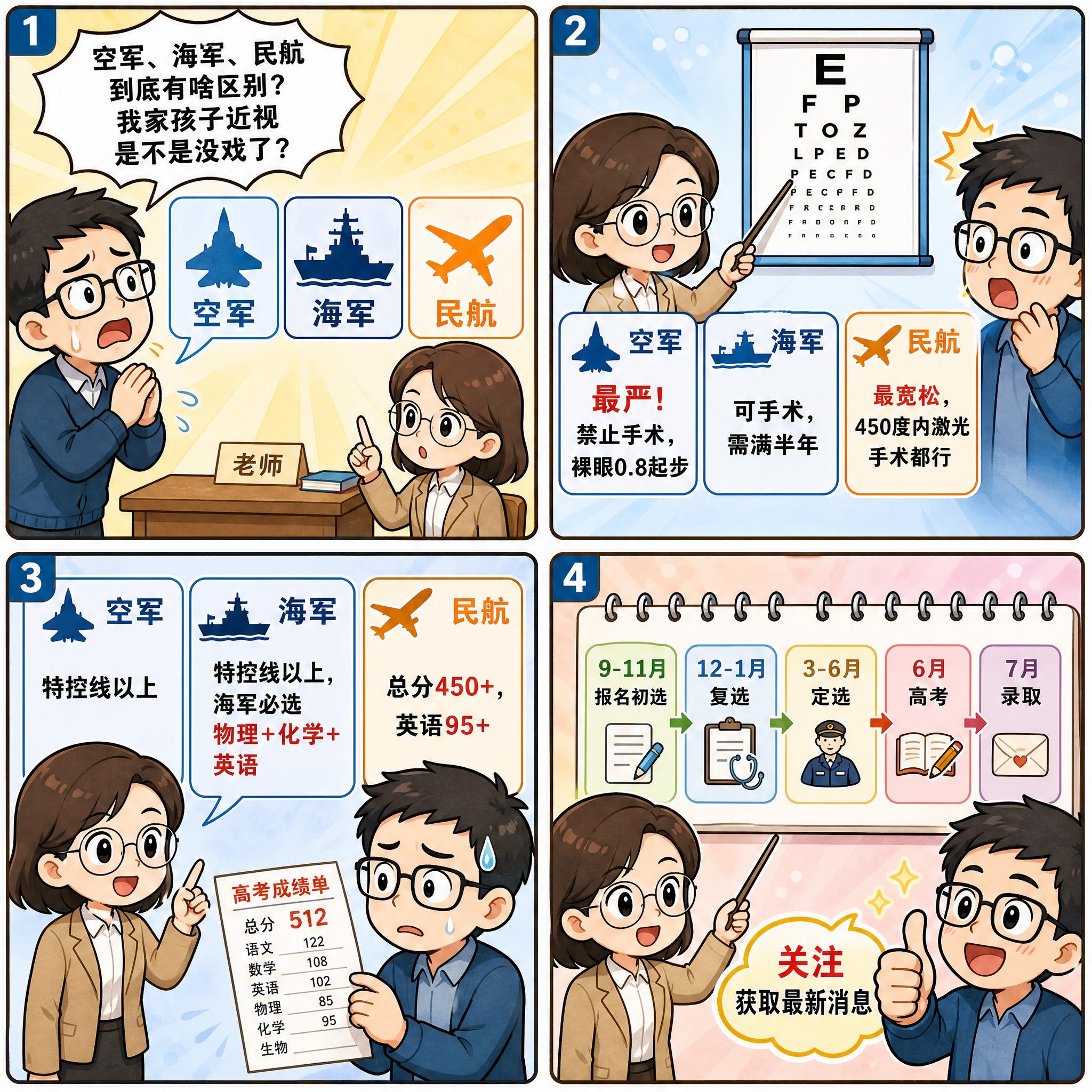 四宫格漫画，卡通手绘风格，色彩明亮活泼，教育科普风格。第一格：… - 图片创意预览