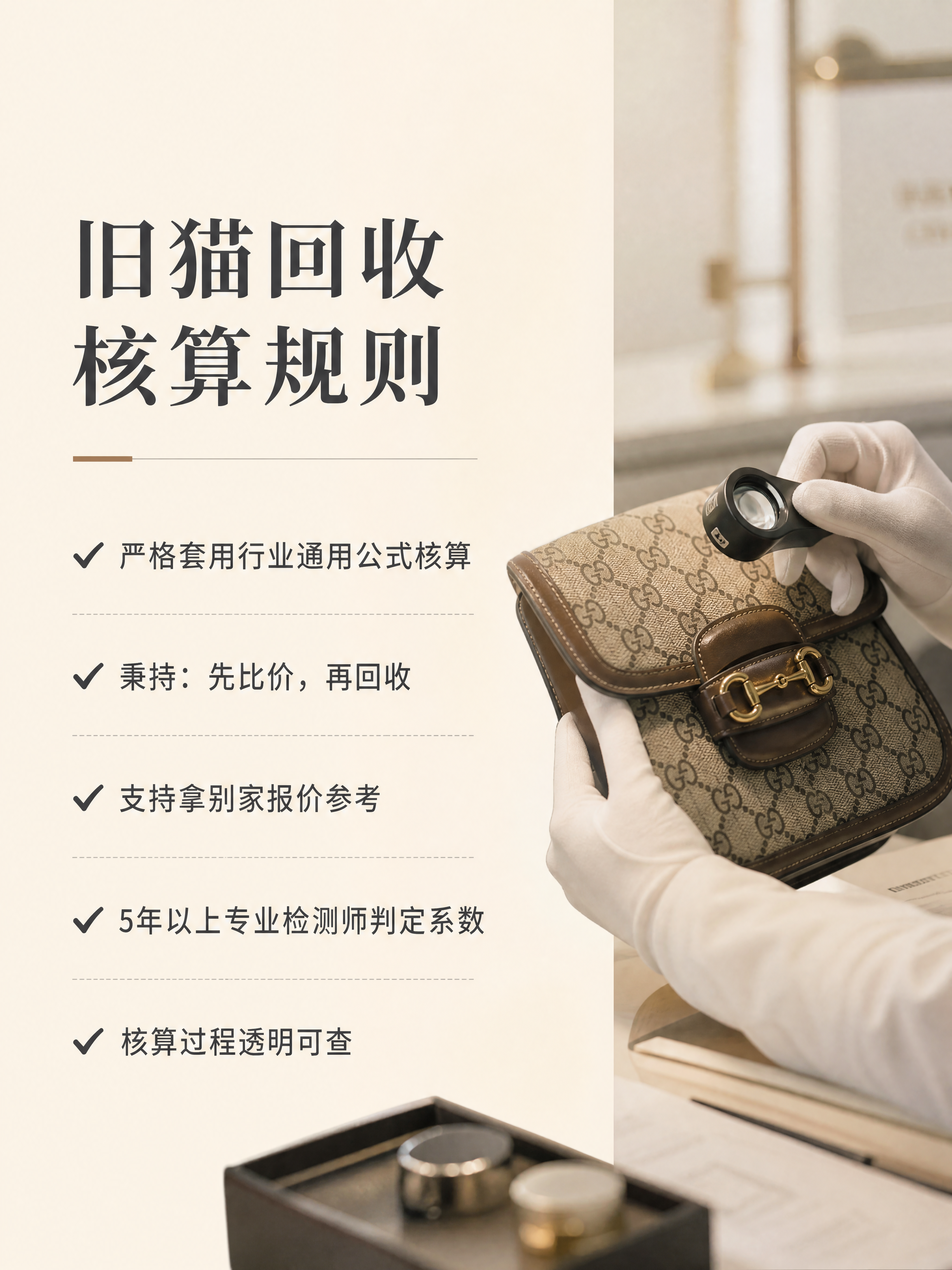 抖音图文内页，高级简约商务风，简约浅米色商务背景，右侧搭配检测… - 图片创意预览