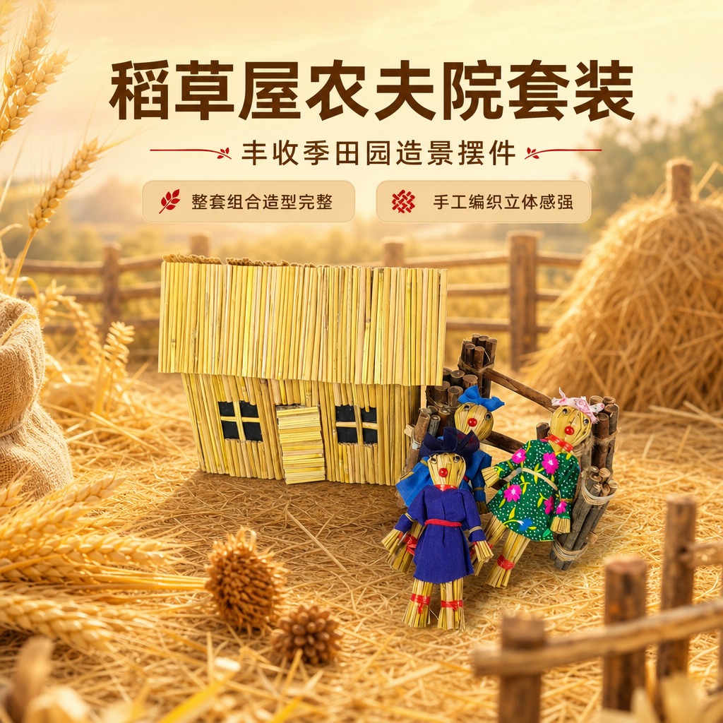 [商品] 使用【图1】稻草屋农夫院套装；保留稻草屋结构、门窗造… - 图片创意预览