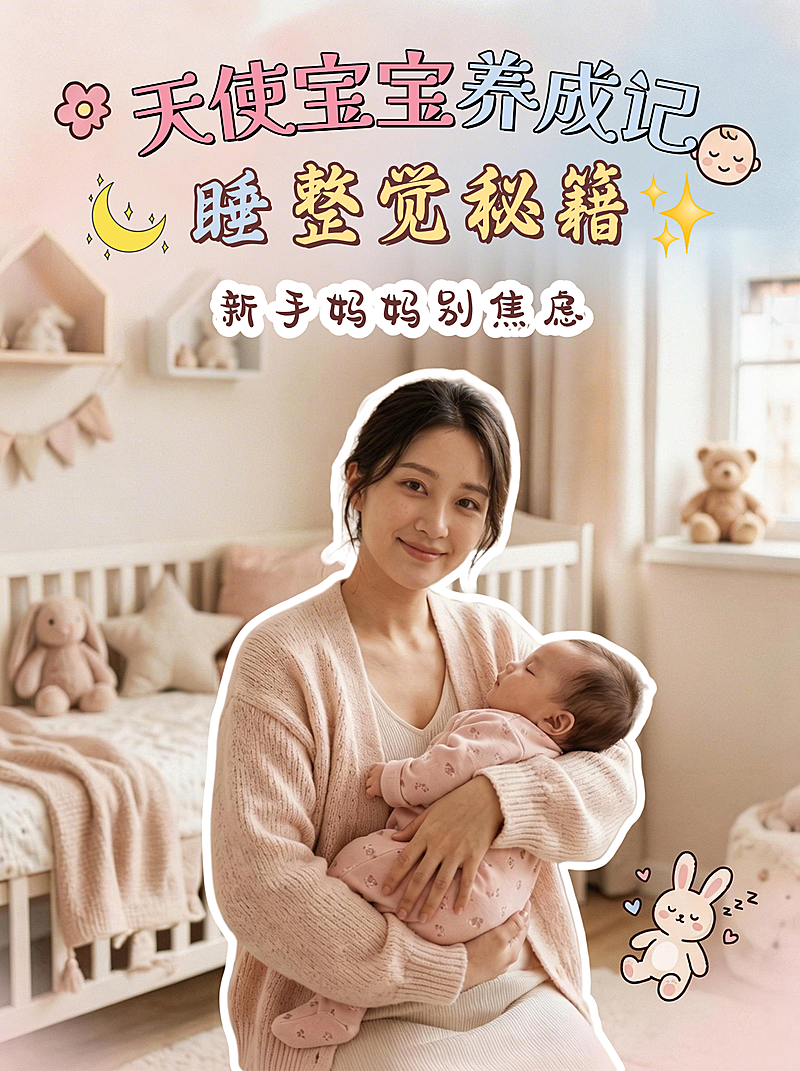 带娃育儿主题母婴风封面