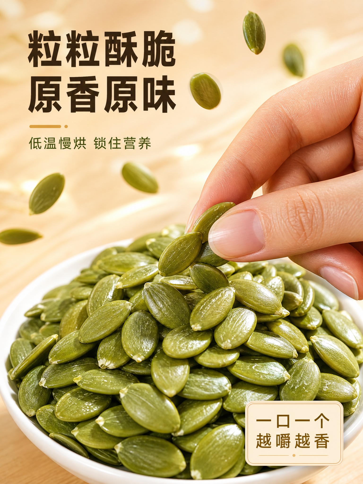 [商品] 使用【图2】碗装南瓜子仁的瓜子仁颗粒；保留翠绿色、饱… - 图片创意预览